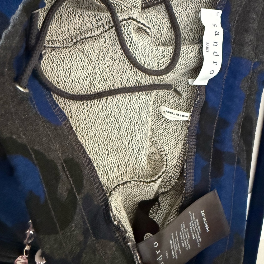 Sandro Paris Future Blue Camo Jogger Pants XXL - Picture 4 of 5